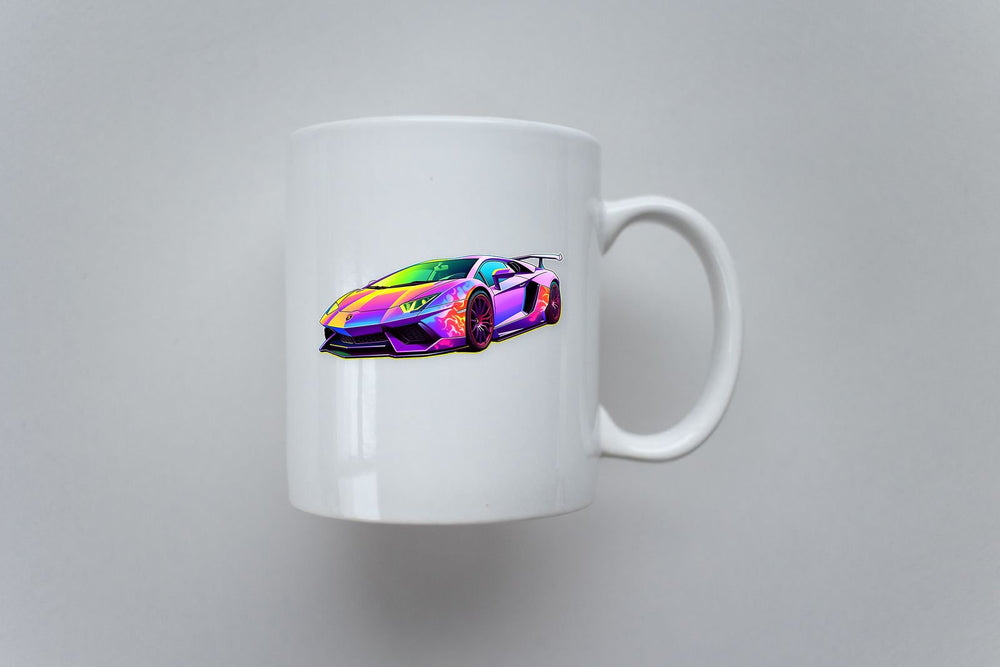 Rainbow Lamborghini Aventador Sticker