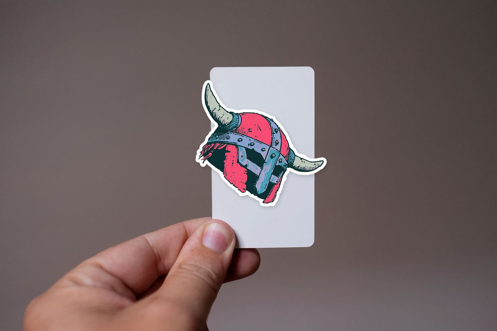 Viking Horned Helmet Sticker