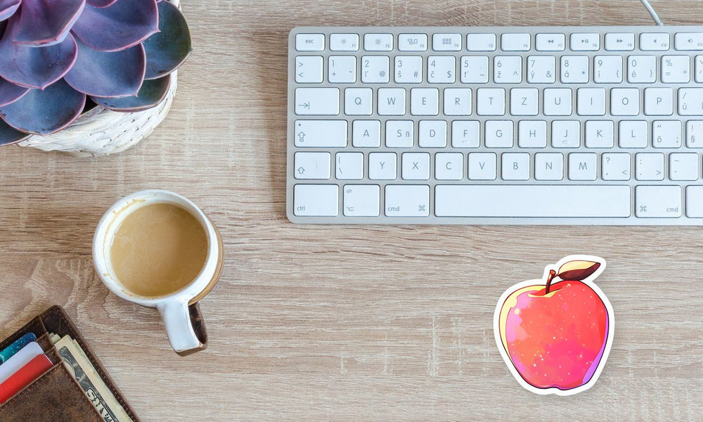 Red Apple Aesthetic Sticker