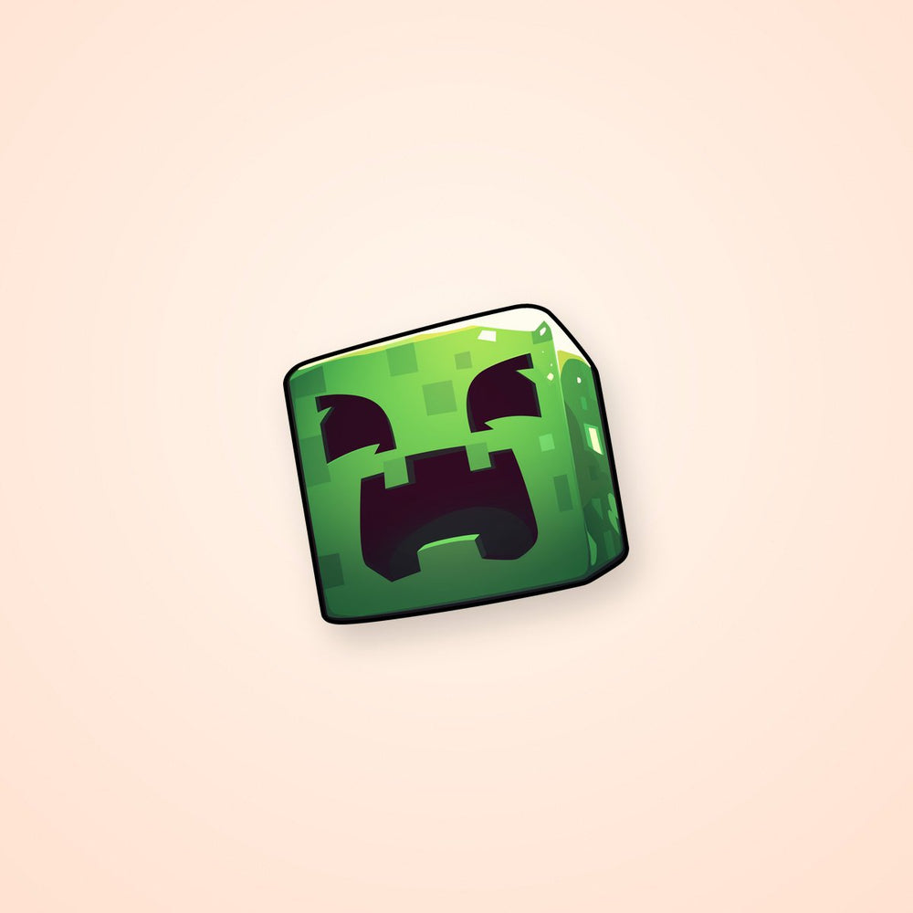 Minecraft Creeper Square Sticker