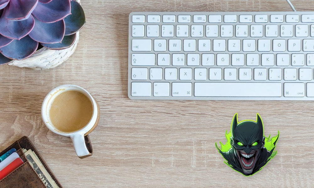 Joker in Batman Costume Sticker