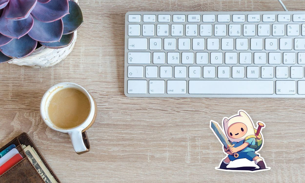 Finn Adventure Time Cute Chibi Sticker