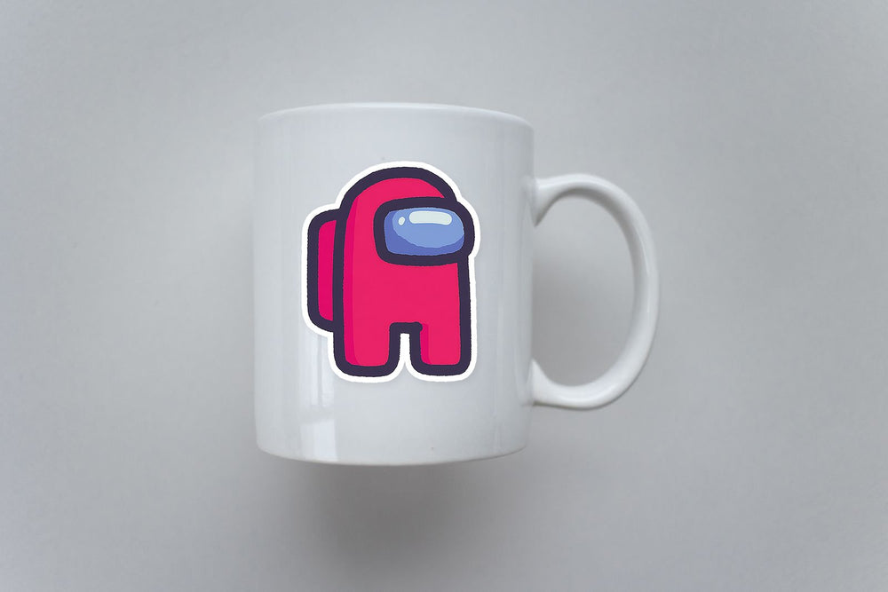 Among Us Red Crewmate Glossy Style Sticker