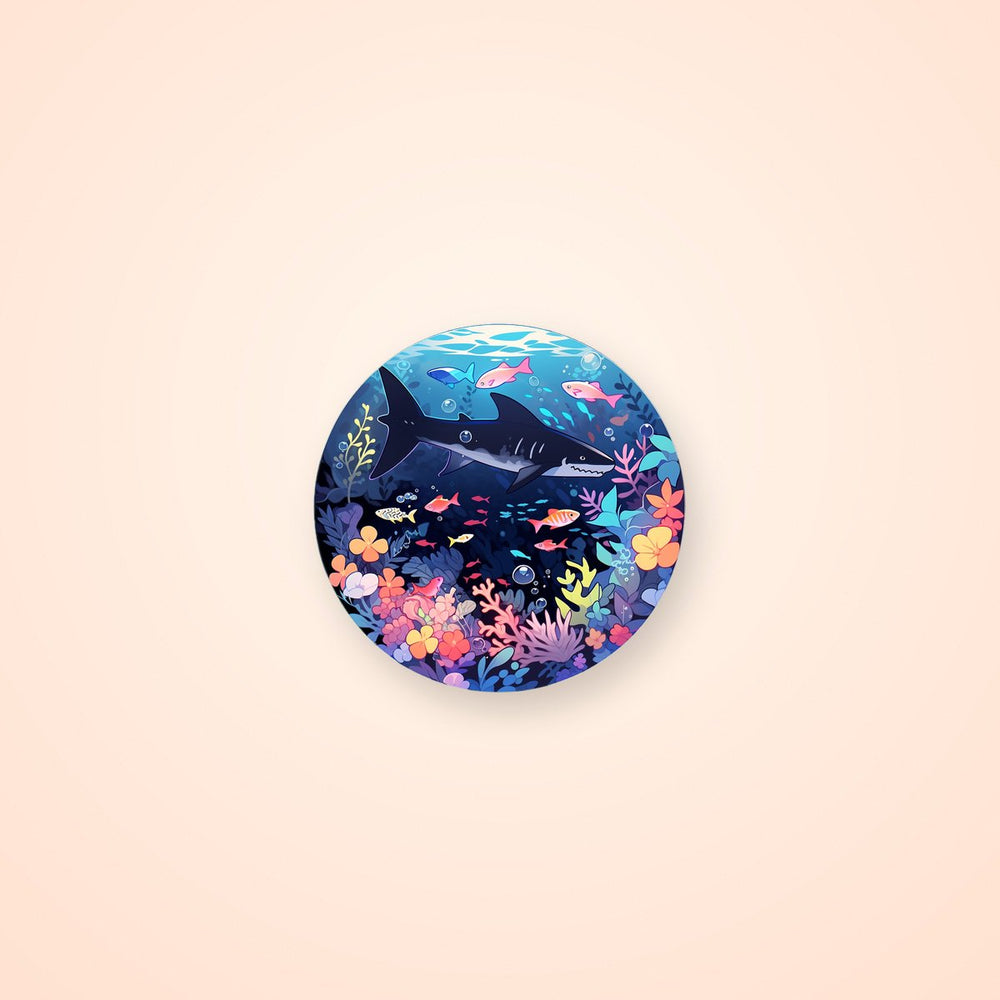 Underwater World Round Sticker