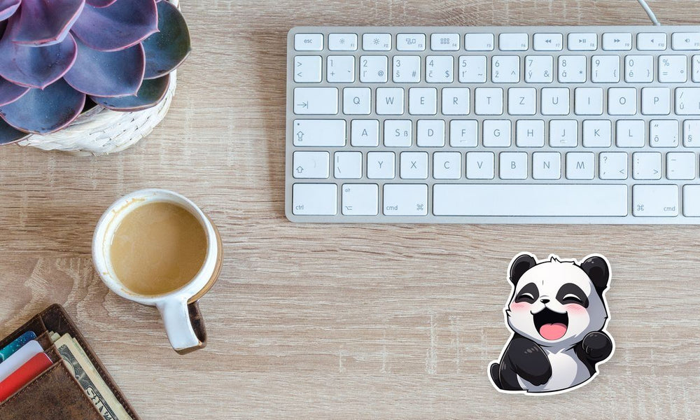 Funny Baby Panda Animal Sticker