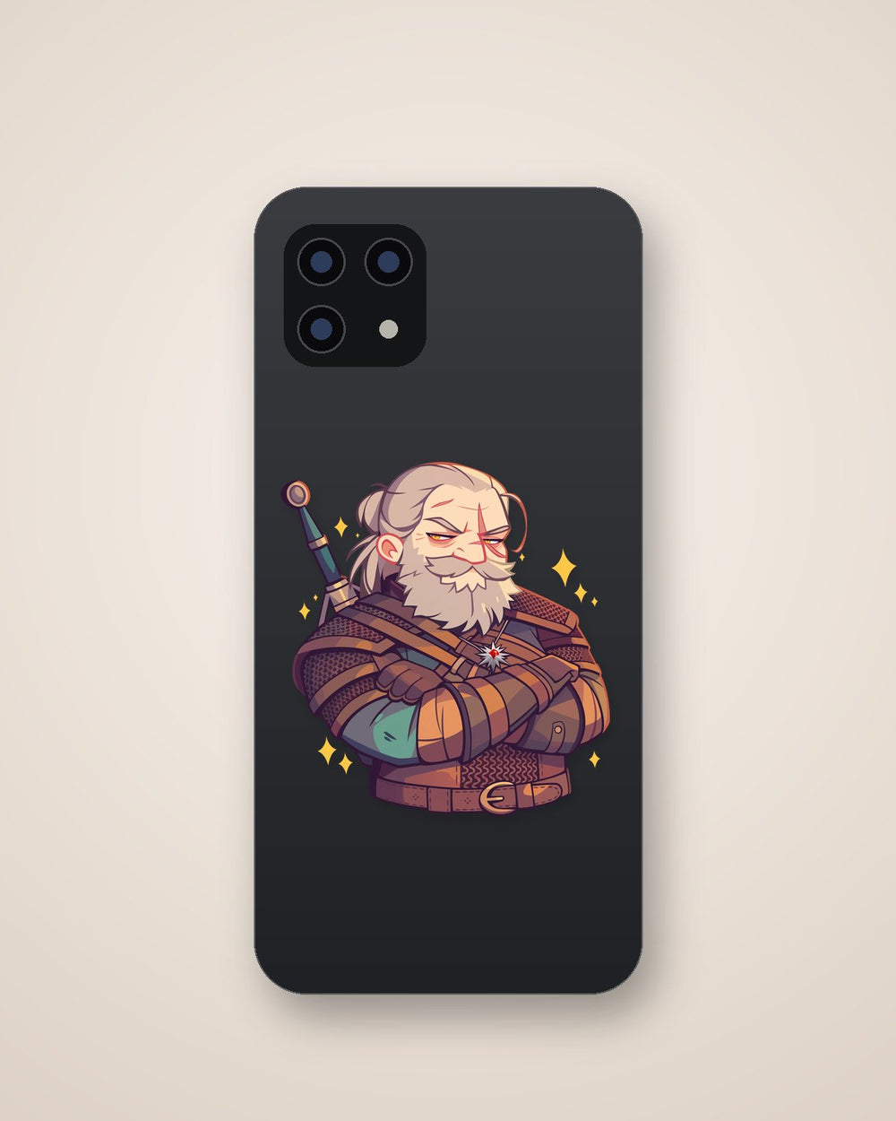 Serious Witcher Geralt Sticker