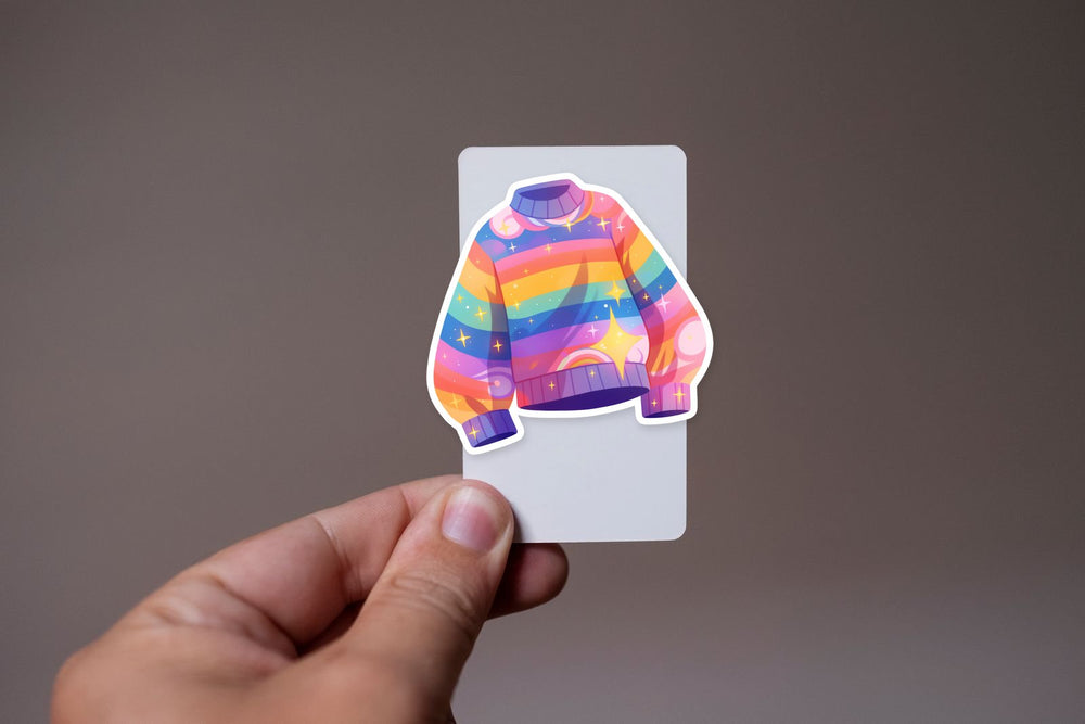 Mabel Rainbow Sweater Cartoon Sticker