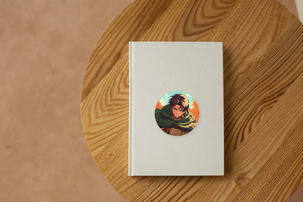 Eren Yeager Scouting Legion Round Sticker