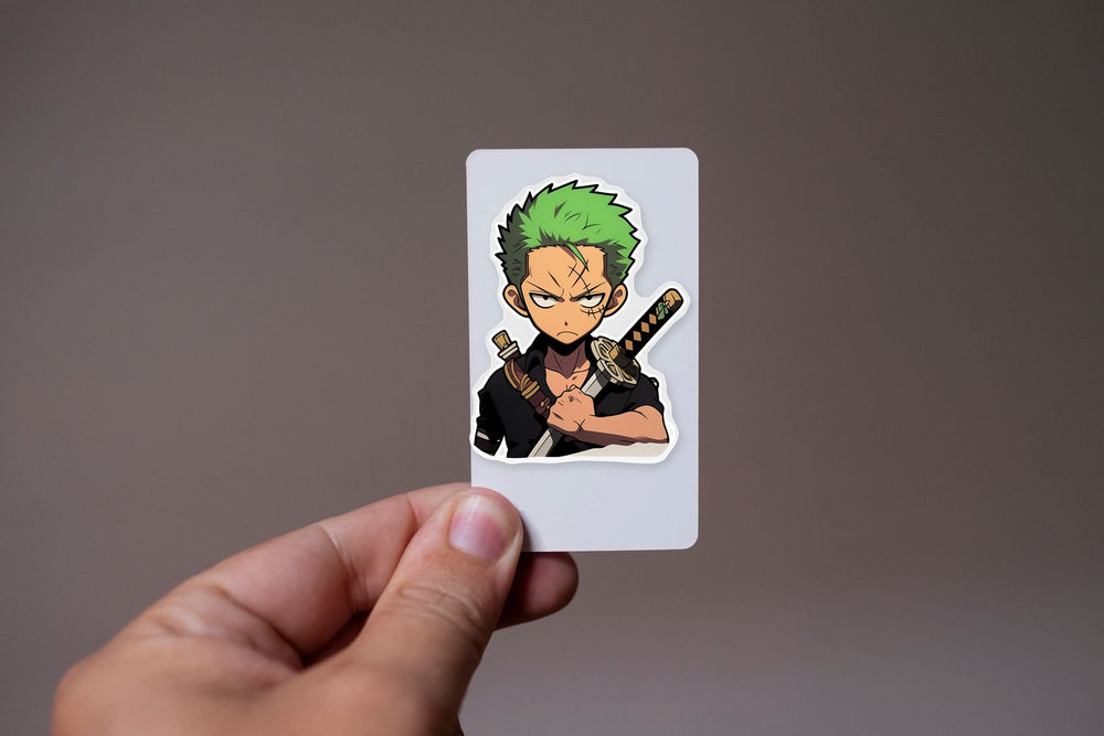 Sad Roronoa Zoro with Sword Sticker