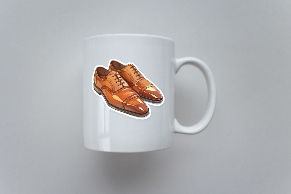Brown Oxford Shoes Sticker