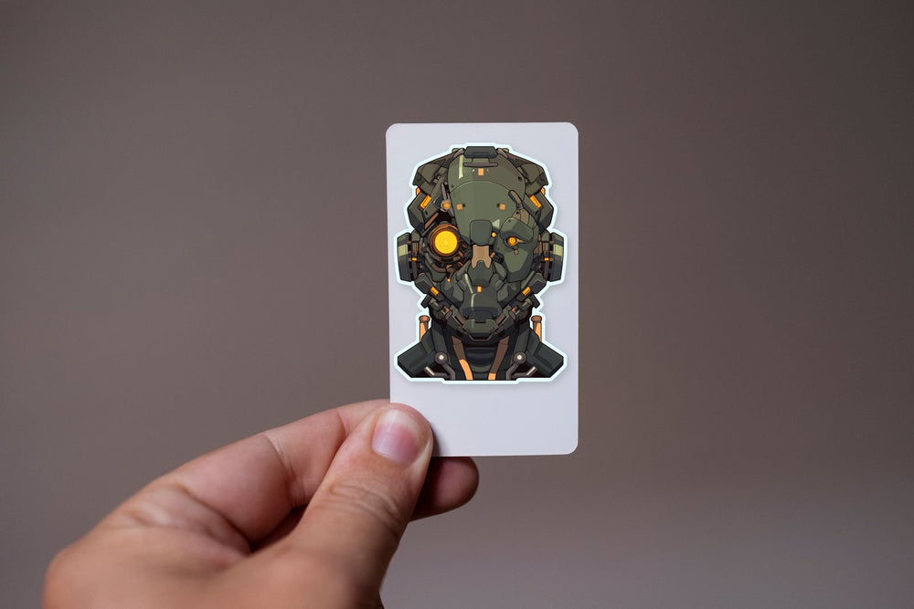 Cybernetic Head Sticker