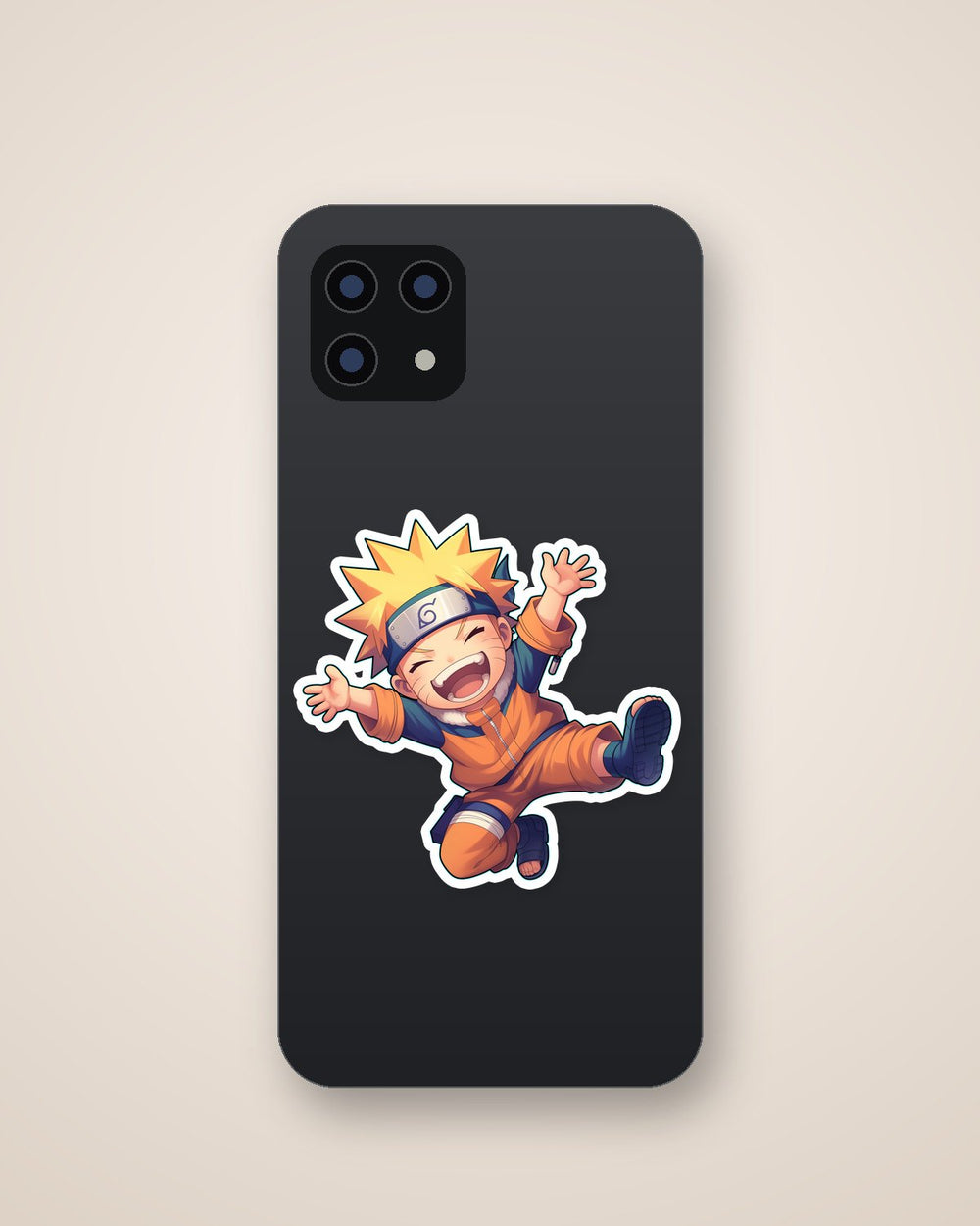 Chibi Naruto Happy Ninja Sticker