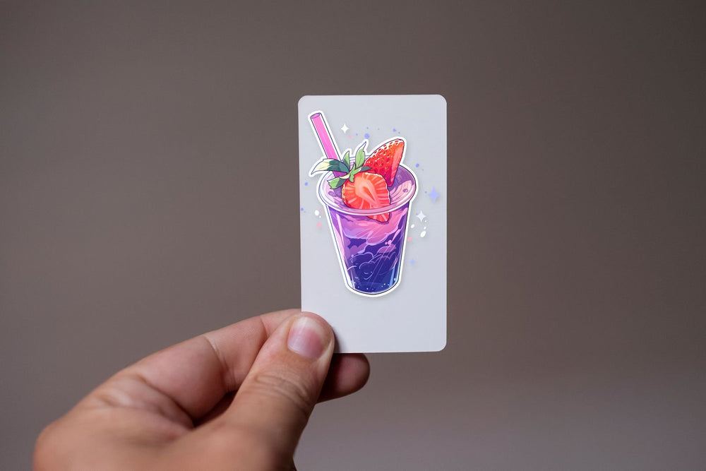 Purple Strawberry Lemonade Sticker