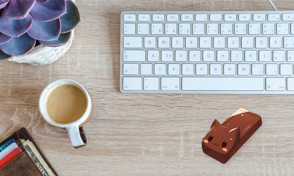 Kawaii Chocolate Bar Cat Sticker