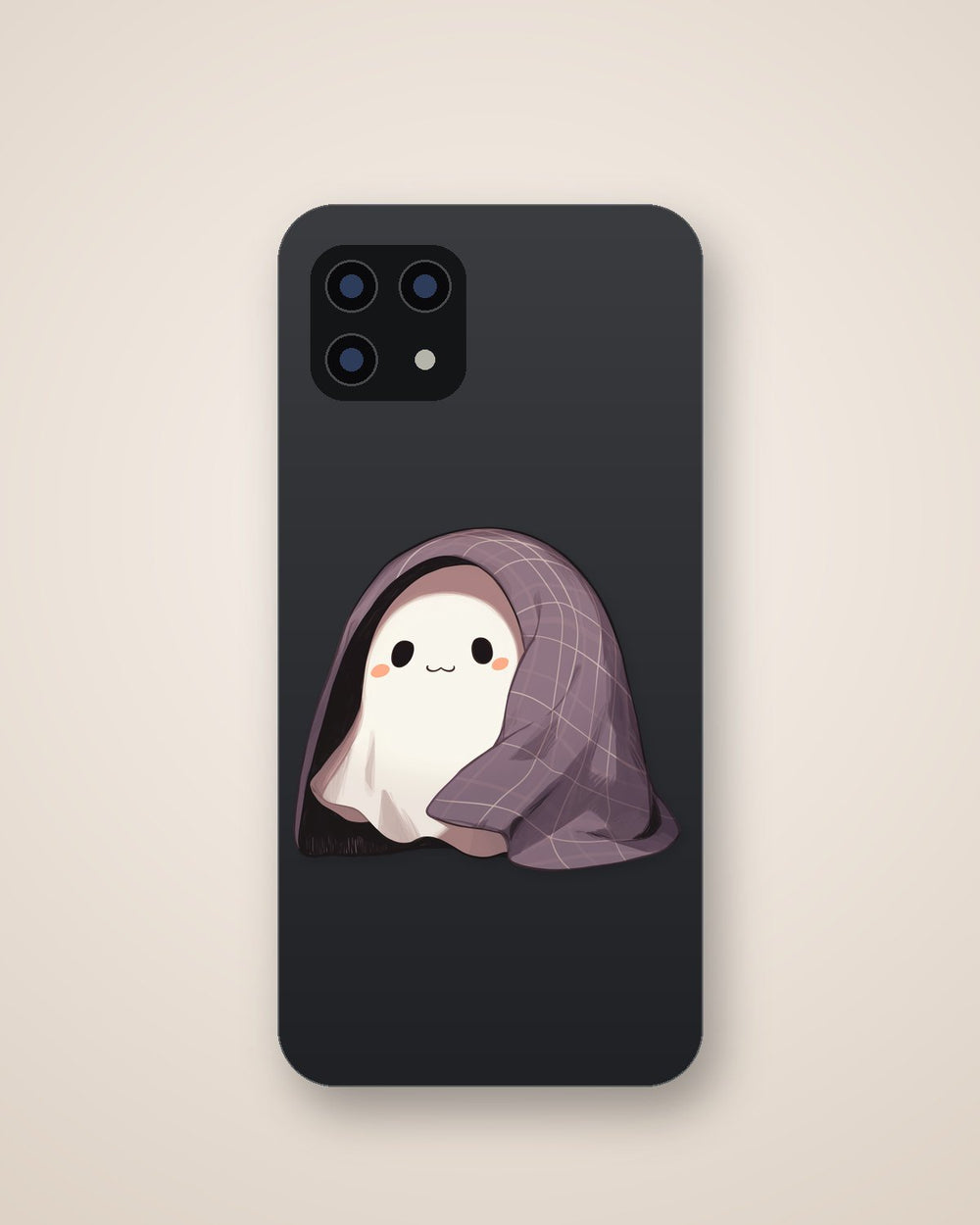 Cute Ghost Under Blanket Sticker