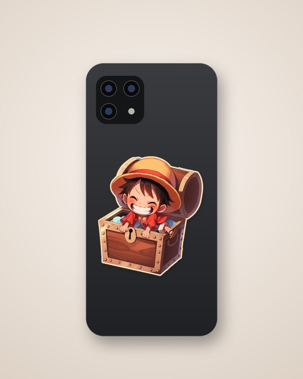 One Piece Luffy Treasure Chest Sticker