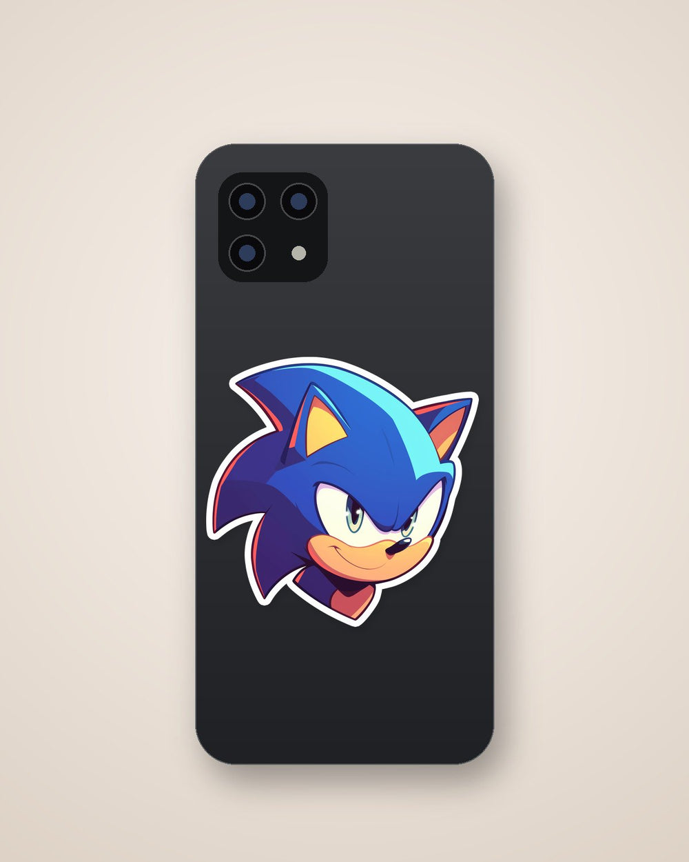 Sonic Smart Smiley Sticker