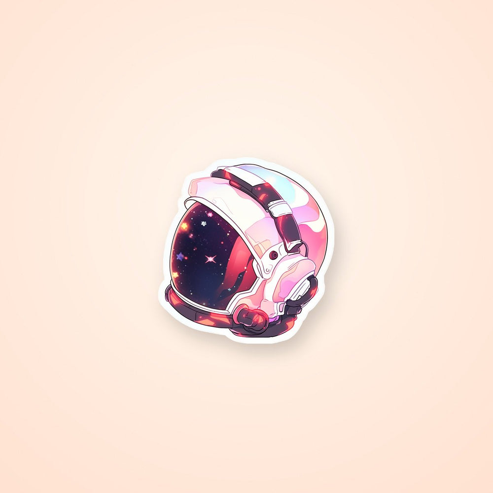Astronaut Helmet Art Sticker
