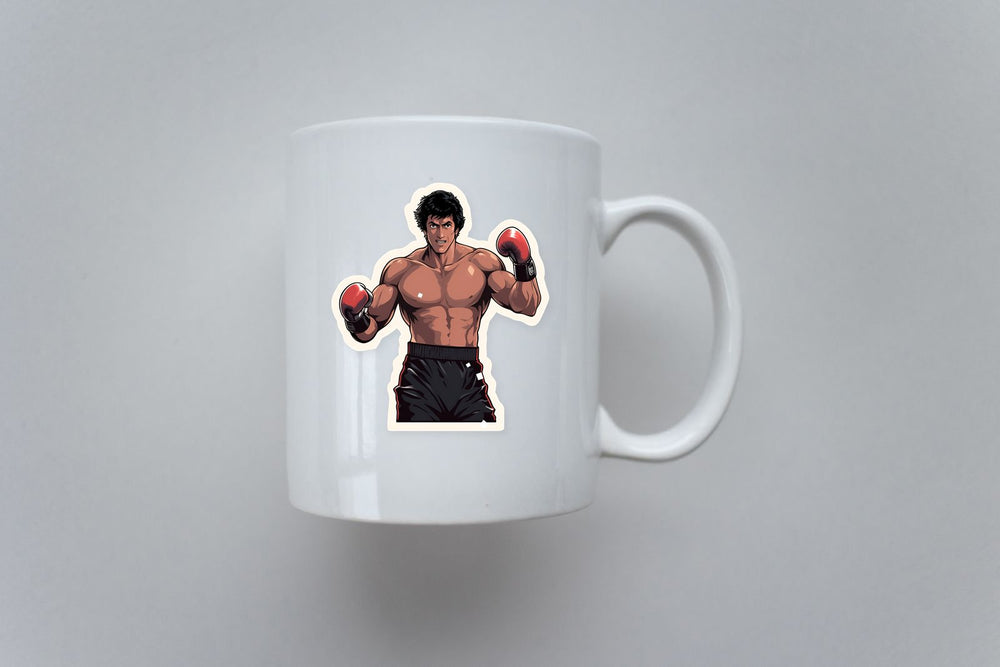 Rocky Balboa in Boxing Gloves Sticker