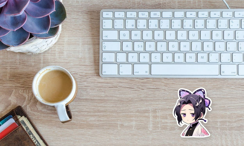 Demon Slayer Cute Sad Shinobu Kocho Sticker