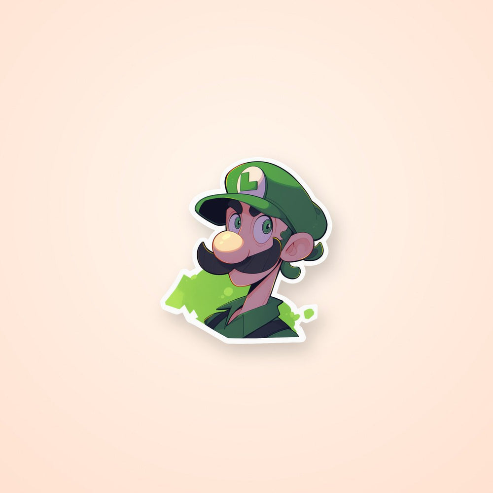 Super Mario Luigi Aesthetic Sticker