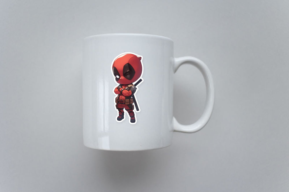 Chibi Deadpool Marvel Sticker