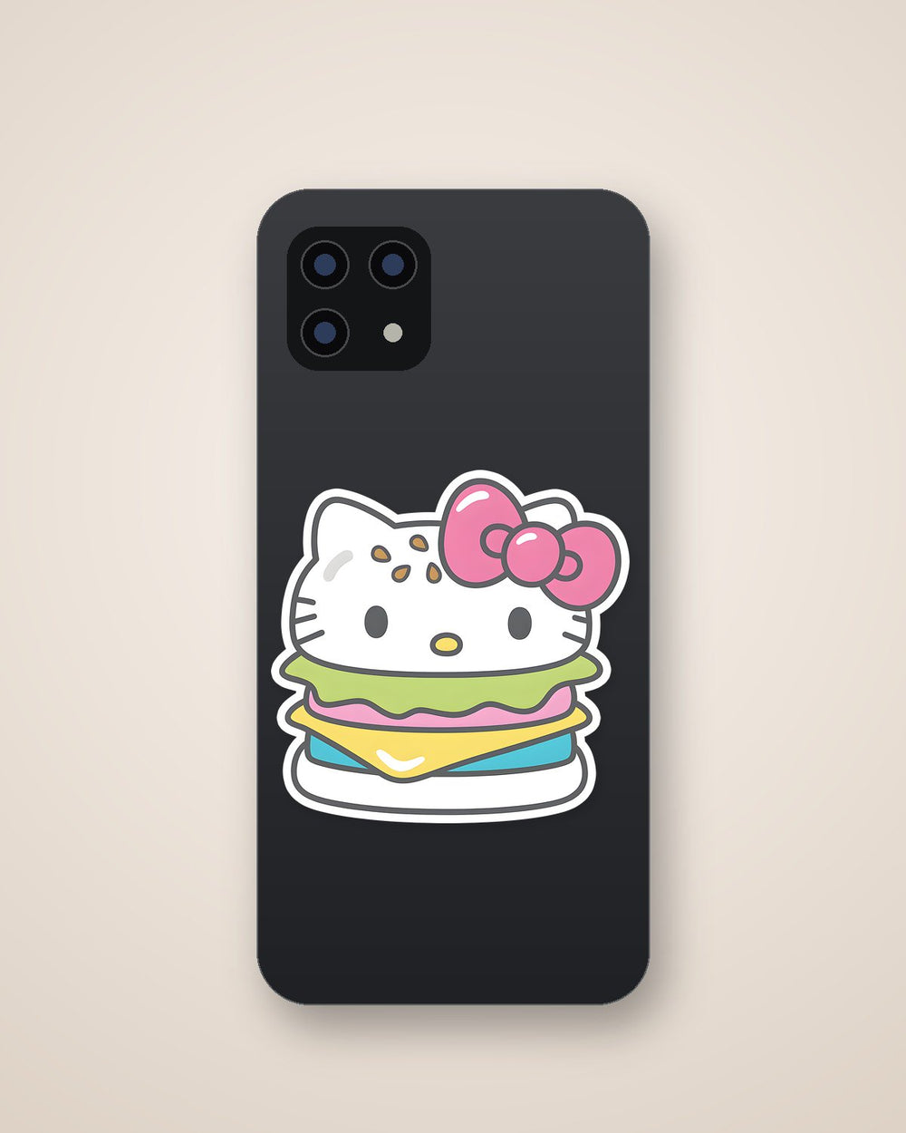 Hello Kitty Burger Kawaii Sticker