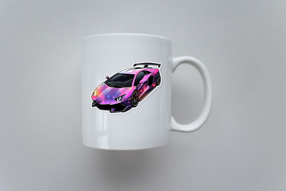 Galaxy Lamborghini Aventador Sticker