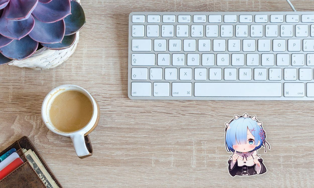 Re:Zero Cute Blue Hair Rem Sticker