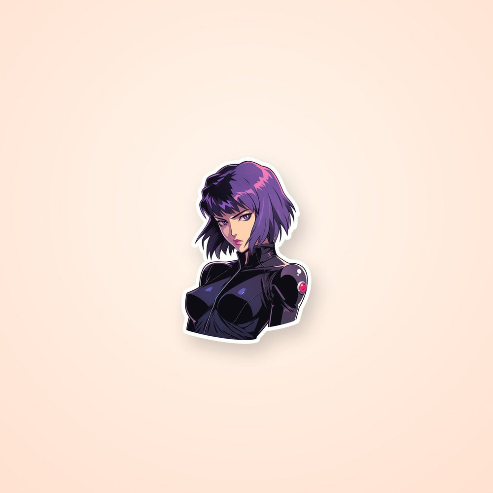 Aesthetic Bust Motoko Kusanagi Sticker