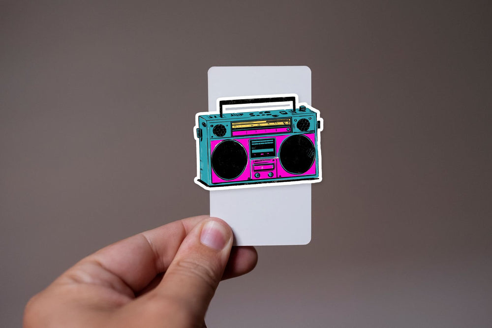 Retro Boombox 80S Sticker
