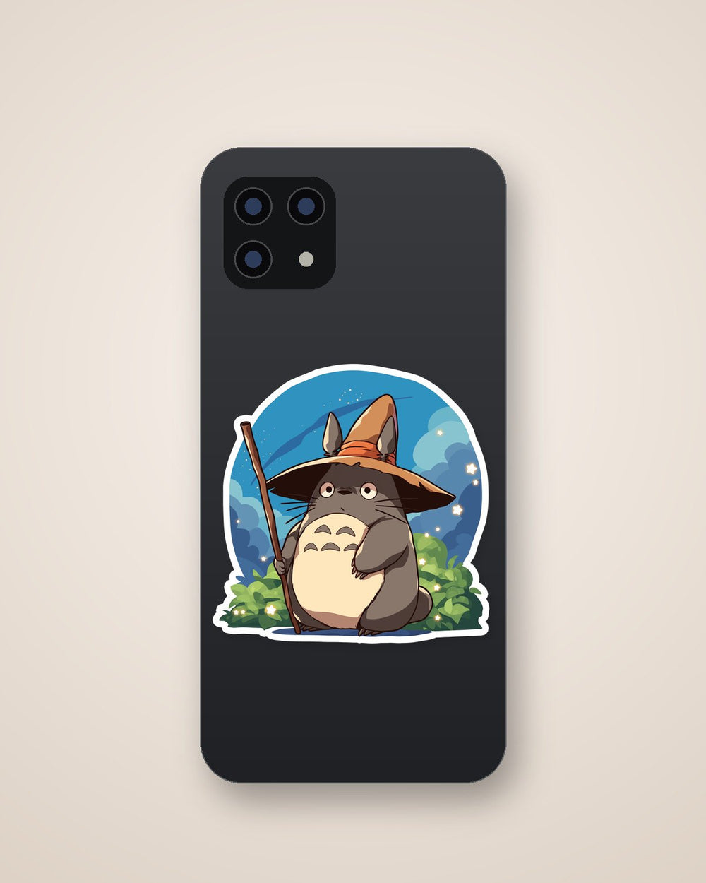 Totoro Wizard Hat Magic Sticker