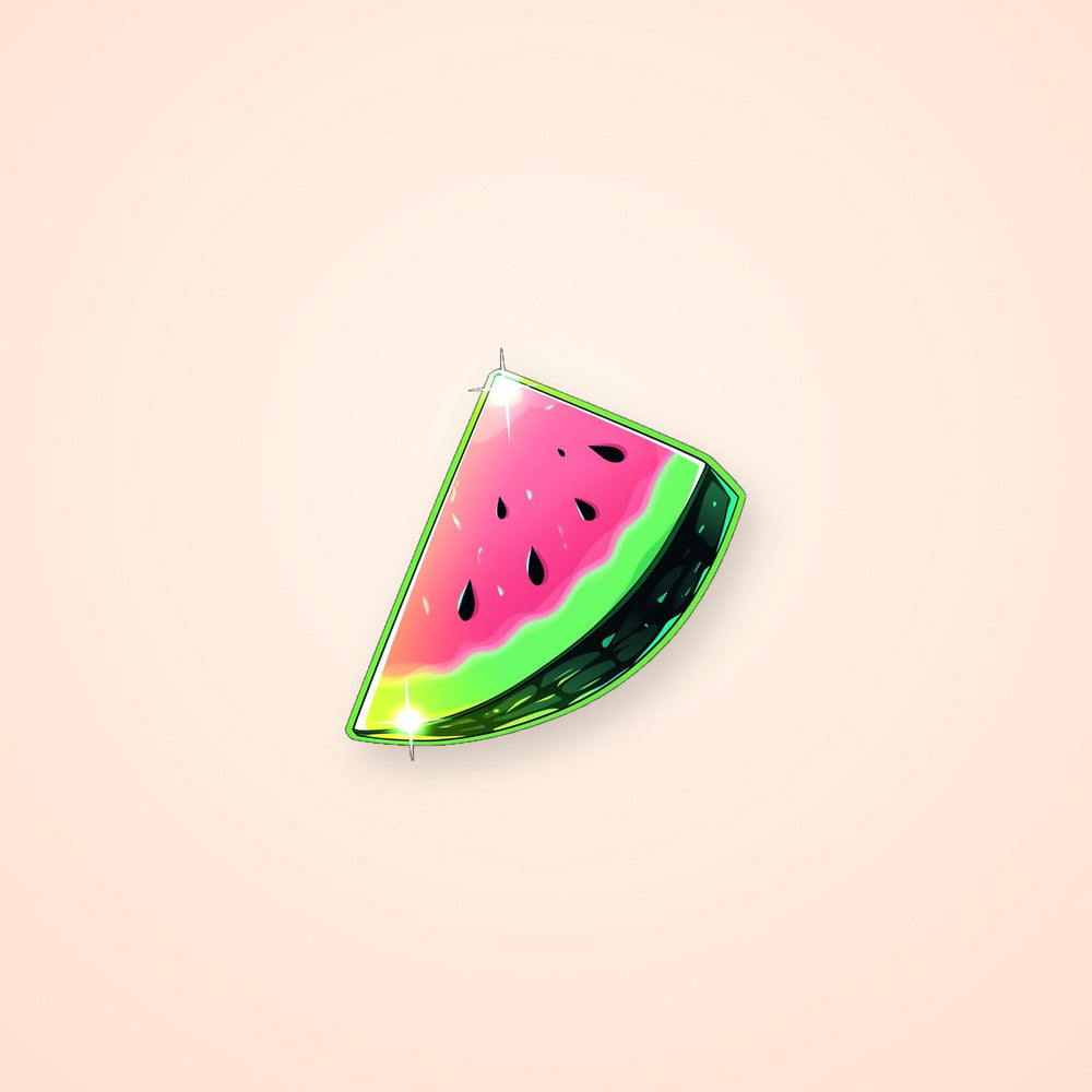 Handful of Watermelon Green Stroke Sticker