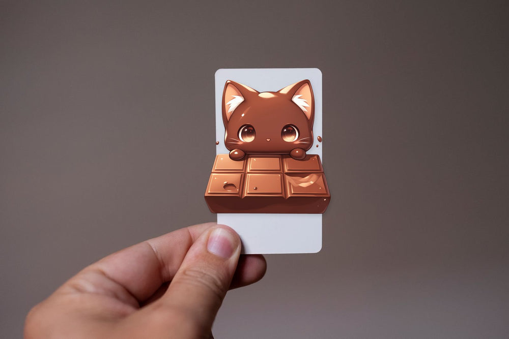 Chocolate Cat Bar Sticker