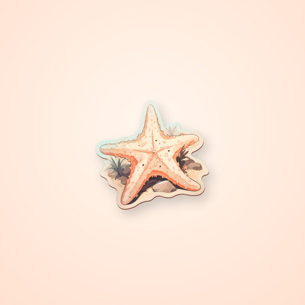 Aesthetic Beige Starfish Sticker