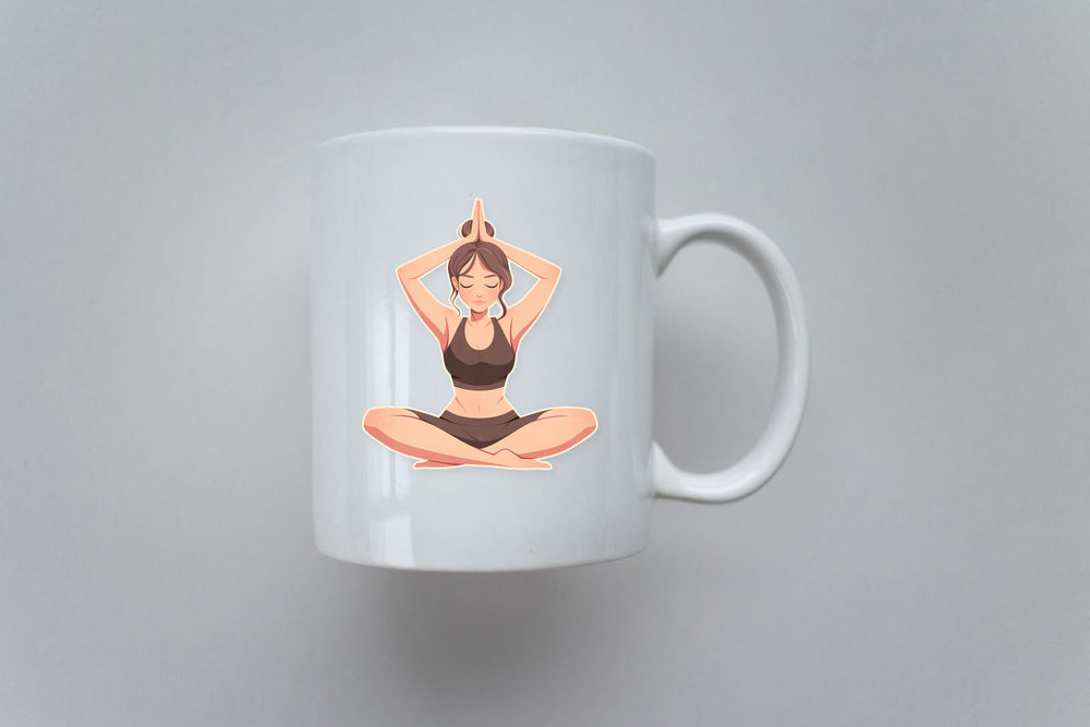 Yoga Pose Minimalist Sticker