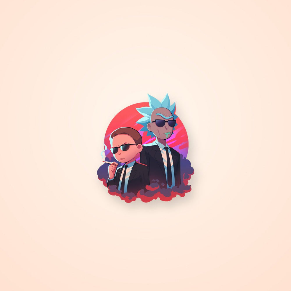 Rick and Morty Cool Suits Sticker