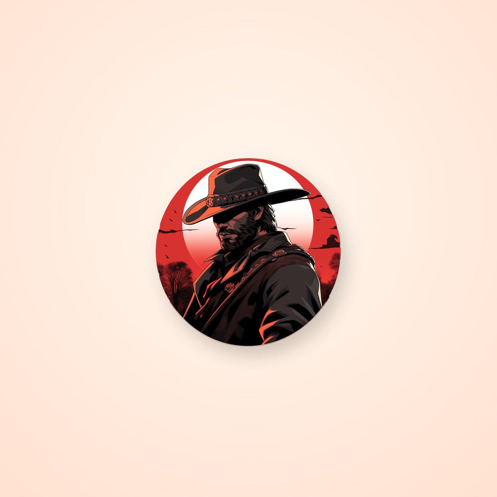 Rdr Arthur Morgan Red Round Sticker
