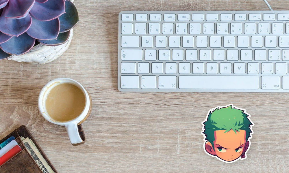Roronoa Zoro One Piece Cute Sticker