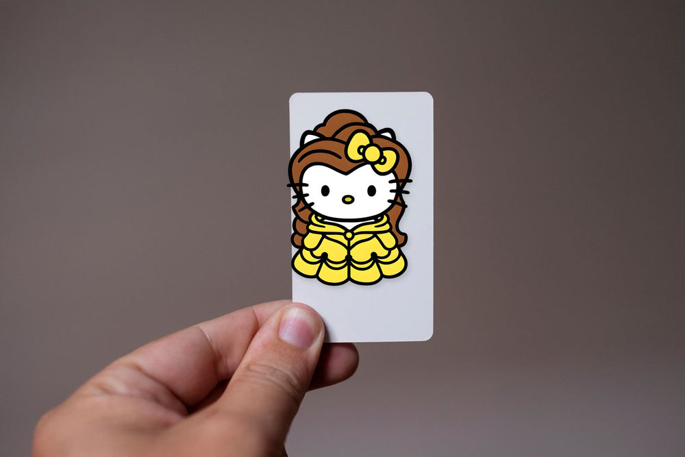 Hello Kitty X Disney Belle Kawaii Sticker