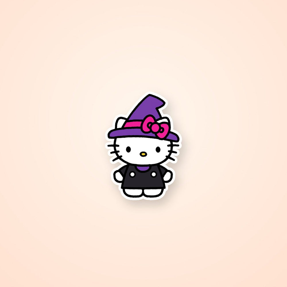 Hello Kitty Witch Costume Halloween Sticker