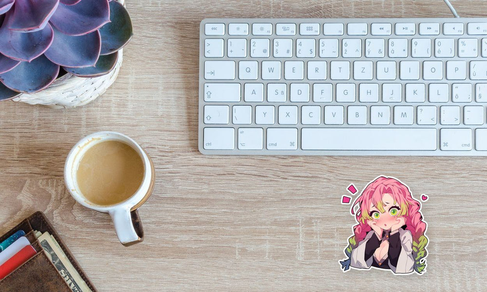 Mitsuri Kanroji Blushing Demon Slayer Sticker