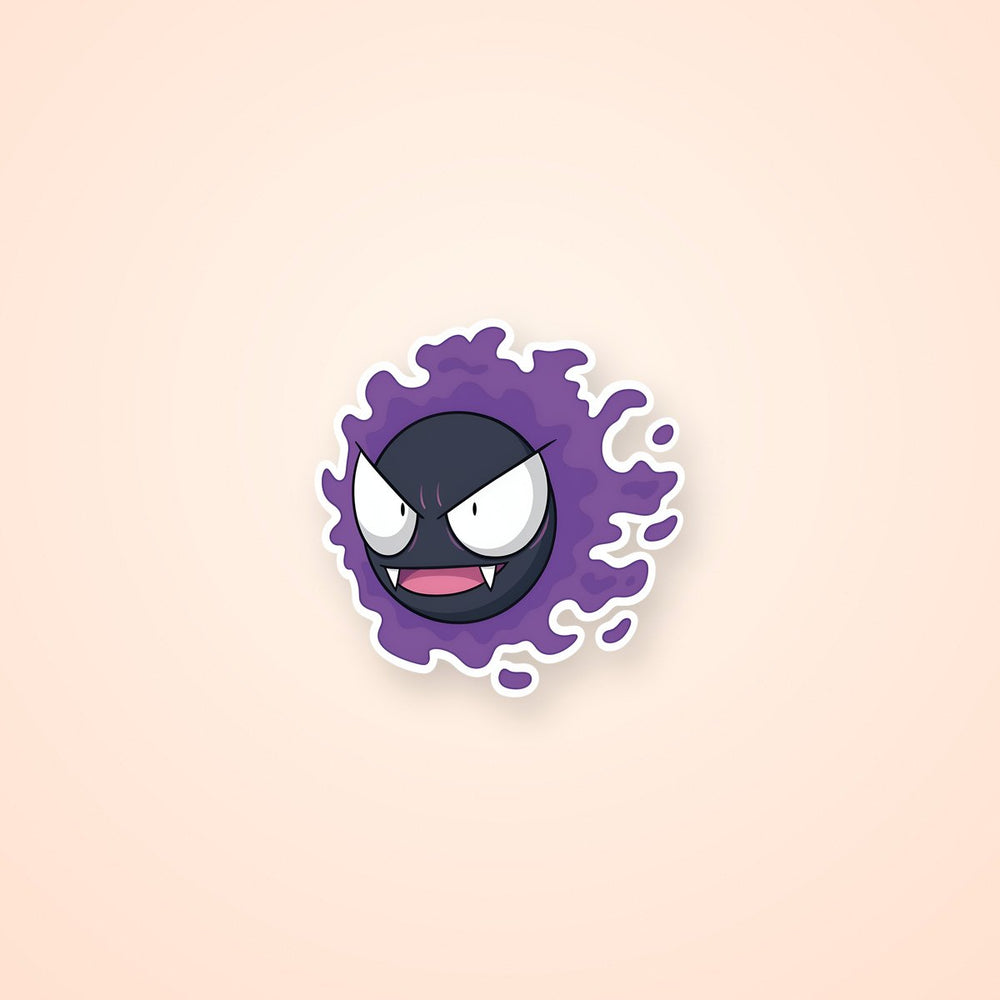 Gastly Pokemon Ghost Sticker