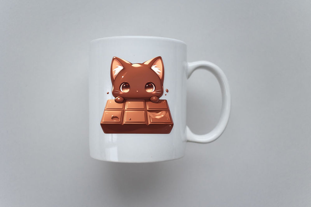 Chocolate Cat Bar Sticker