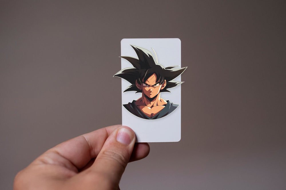 Goku Black Hair Determined Look Sticker