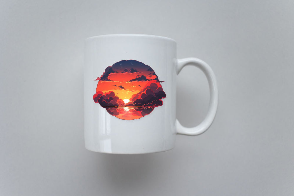 Red Sea Sunset Aesthetic Sticker
