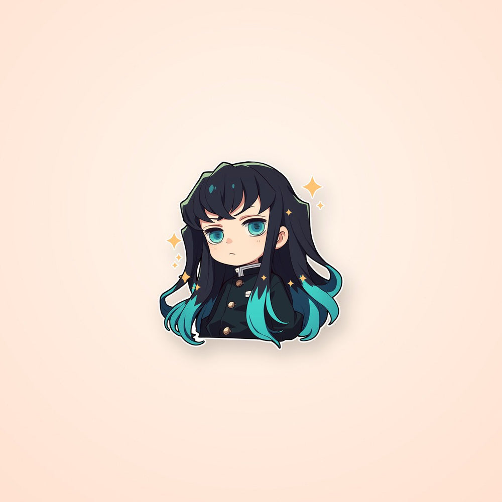 Muichiro Tokito Kawaii Demon Slayer Sticker