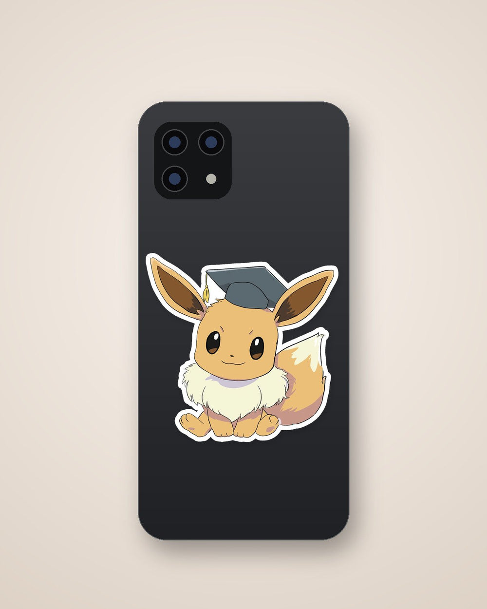 Graduation Eevee Pokemon Cute Sticker