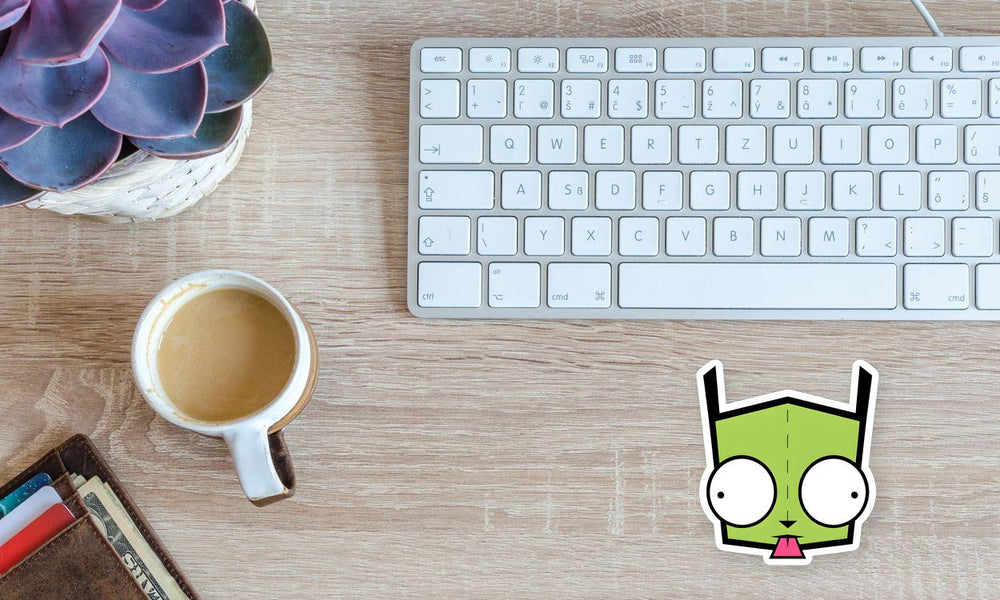 Gir Invader Zim Funny Face Sticker