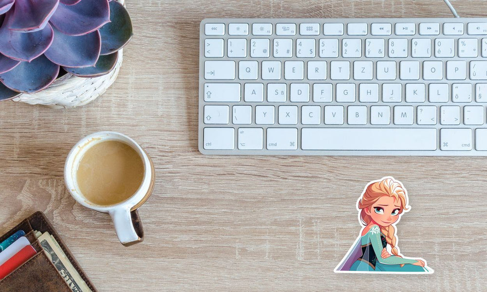Frozen Elsa Gentle Smile Sticker